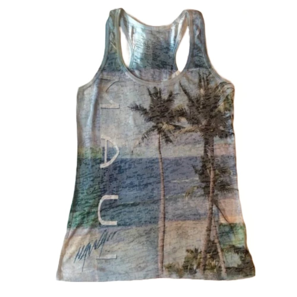 Blue 84 Maui Burnout Racerback Tank Size S